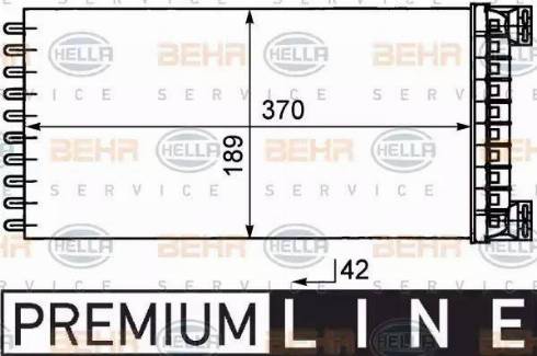 BEHR HELLA Service 8FH 351 029-081 - Scambiatore calore, Riscaldamento abitacolo autozon.pro