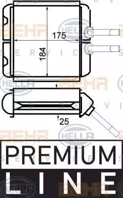 BEHR HELLA Service 8FH 351 024-221 - Scambiatore calore, Riscaldamento abitacolo autozon.pro