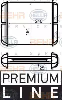 BEHR HELLA Service 8FH 351 024-271 - Scambiatore calore, Riscaldamento abitacolo autozon.pro