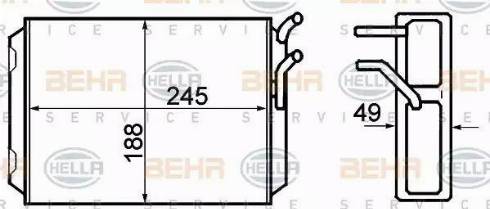 BEHR HELLA Service 8FH 351 308-761 - Scambiatore calore, Riscaldamento abitacolo autozon.pro