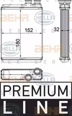 BEHR HELLA Service 8FH 351 315-501 - Scambiatore calore, Riscaldamento abitacolo autozon.pro