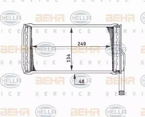 BEHR HELLA Service 8FH 351 311-541 - Scambiatore calore, Riscaldamento abitacolo autozon.pro