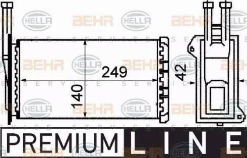 BEHR HELLA Service 8FH 351 311-571 - Scambiatore calore, Riscaldamento abitacolo autozon.pro