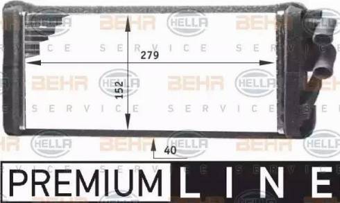 BEHR HELLA Service 8FH 351 311-621 - Scambiatore calore, Riscaldamento abitacolo autozon.pro