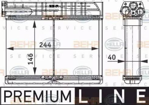 BEHR HELLA Service 8FH 351 311-791 - Scambiatore calore, Riscaldamento abitacolo autozon.pro