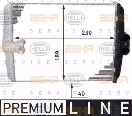 BEHR HELLA Service 8FH 351 311-761 - Scambiatore calore, Riscaldamento abitacolo autozon.pro