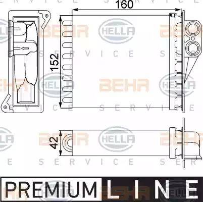 BEHR HELLA Service 8FH 351 313-591 - Scambiatore calore, Riscaldamento abitacolo autozon.pro