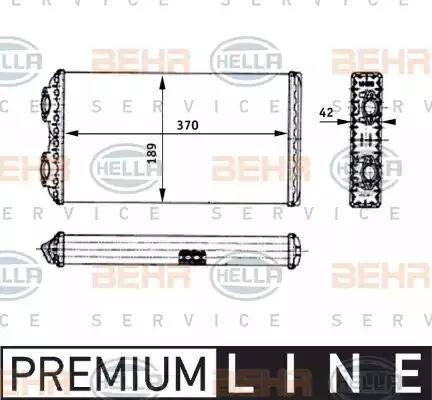 BEHR HELLA Service 8FH 351 312-441 - Scambiatore calore, Riscaldamento abitacolo autozon.pro