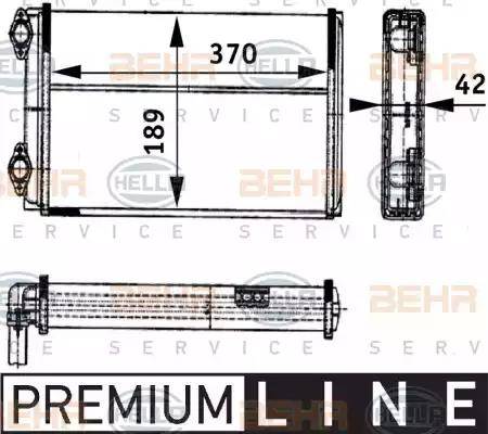 BEHR HELLA Service 8FH 351 312-421 - Scambiatore calore, Riscaldamento abitacolo autozon.pro