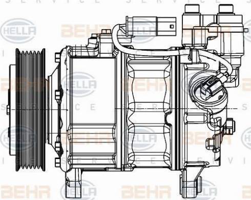 BEHR HELLA Service 8FK 351 007-241 - Compressore, Climatizzatore autozon.pro