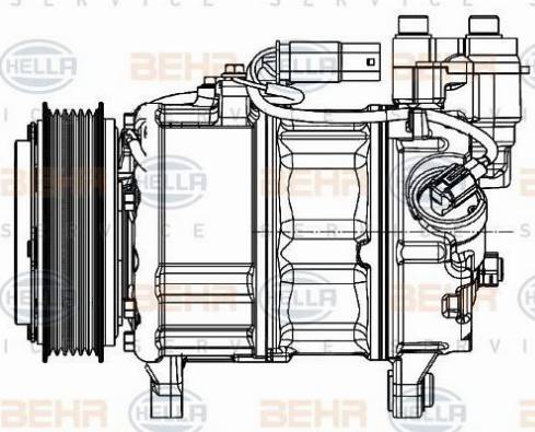 BEHR HELLA Service 8FK 351 007-231 - Compressore, Climatizzatore autozon.pro