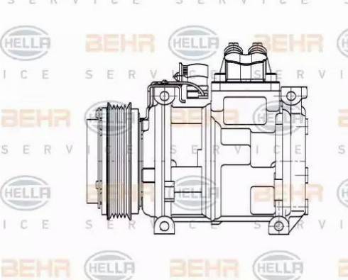 BEHR HELLA Service 8FK 351 110-131 - Compressore, Climatizzatore autozon.pro