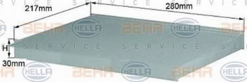 BEHR HELLA Service 8FL 352 214-011 - Filtro, Aria abitacolo autozon.pro