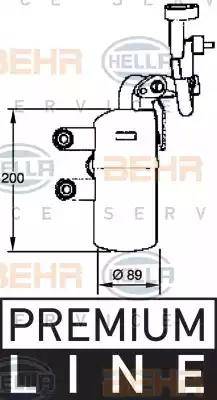 BEHR HELLA Service 8FT 351 335-111 - Essiccatore, Climatizzatore autozon.pro