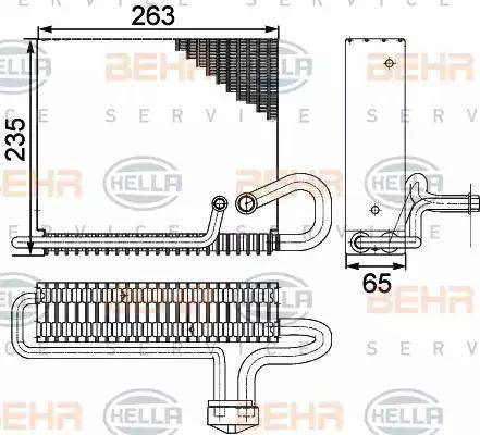 BEHR HELLA Service 8FV 351 330-271 - Evaporatore, Climatizzatore autozon.pro