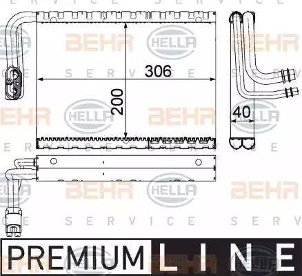 BEHR HELLA Service 8FV 351 330-701 - Evaporatore, Climatizzatore autozon.pro