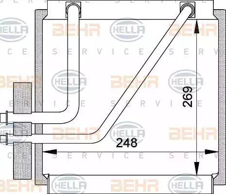 BEHR HELLA Service 8FV 351 210-641 - Evaporatore, Climatizzatore autozon.pro