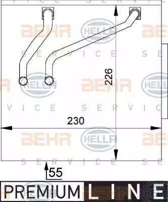 BEHR HELLA Service 8FV 351 211-141 - Evaporatore, Climatizzatore autozon.pro