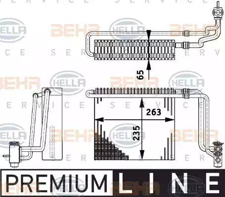 BEHR HELLA Service 8FV 351 211-741 - Evaporatore, Climatizzatore autozon.pro