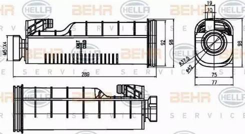 BEHR HELLA Service 8MA 376 755-091 - Serbatoio compensazione, Refrigerante autozon.pro