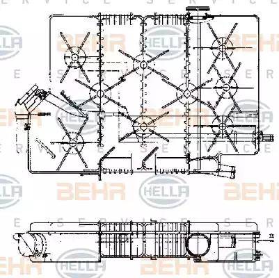 BEHR HELLA Service 8MA 376 705-371 - Serbatoio compensazione, Refrigerante autozon.pro