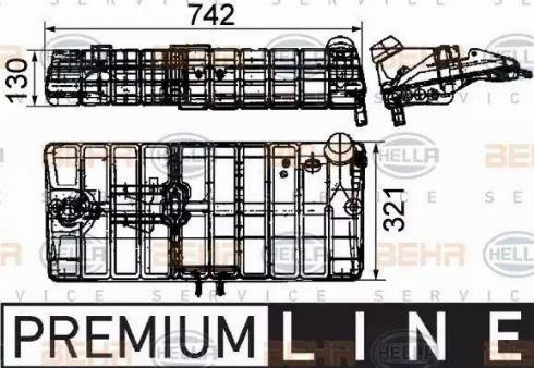 BEHR HELLA Service 8MA 376 705-341 - Serbatoio compensazione, Refrigerante autozon.pro