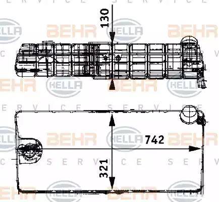 BEHR HELLA Service 8MA 376 705-231 - Serbatoio compensazione, Refrigerante autozon.pro