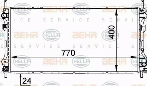 BEHR HELLA Service 8MK 376 755-321 - Radiatore, Raffreddamento motore autozon.pro