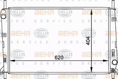 BEHR HELLA Service 8MK 376 764-051 - Radiatore, Raffreddamento motore autozon.pro