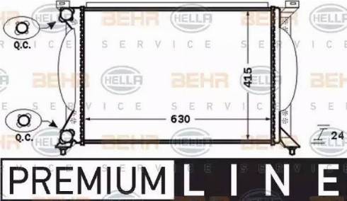 BEHR HELLA Service 8MK 376 766-261 - Radiatore, Raffreddamento motore autozon.pro