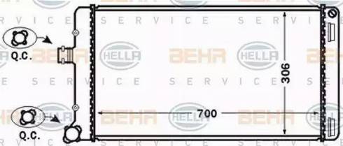 BEHR HELLA Service 8MK 376 767-641 - Radiatore, Raffreddamento motore autozon.pro