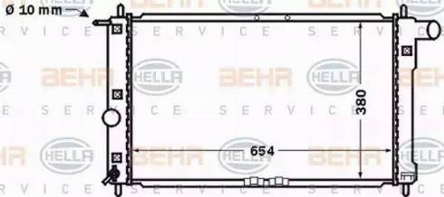 BEHR HELLA Service 8MK 376 767-191 - Radiatore, Raffreddamento motore autozon.pro