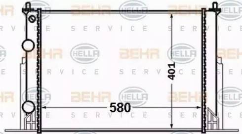 BEHR HELLA Service 8MK 376 767-731 - Radiatore, Raffreddamento motore autozon.pro