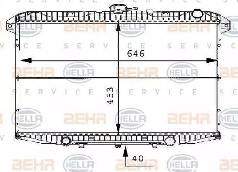 BEHR HELLA Service 8MK 376 706-491 - Radiatore, Raffreddamento motore autozon.pro