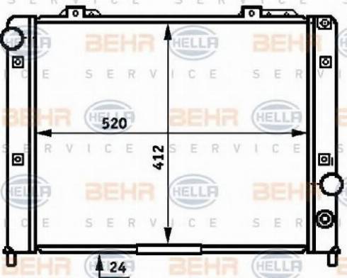 BEHR HELLA Service 8MK 376 716-691 - Radiatore, Raffreddamento motore autozon.pro