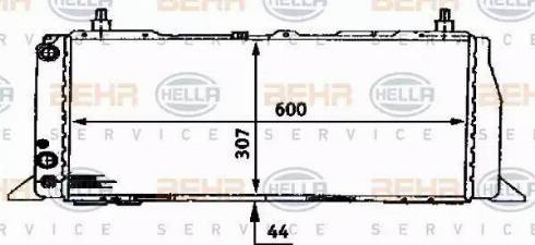 BEHR HELLA Service 8MK 376 716-641 - Radiatore, Raffreddamento motore autozon.pro