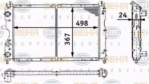 BEHR HELLA Service 8MK 376 716-171 - Radiatore, Raffreddamento motore autozon.pro