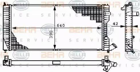 BEHR HELLA Service 8MK 376 711-681 - Radiatore, Raffreddamento motore autozon.pro