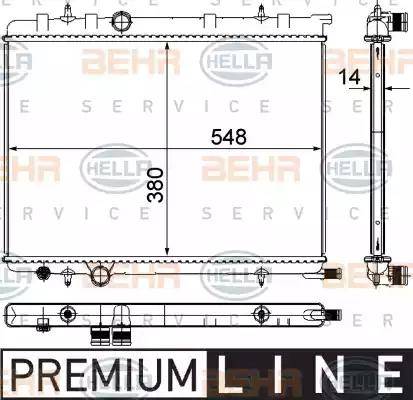 BEHR HELLA Service 8MK 376 718-051 - Radiatore, Raffreddamento motore autozon.pro