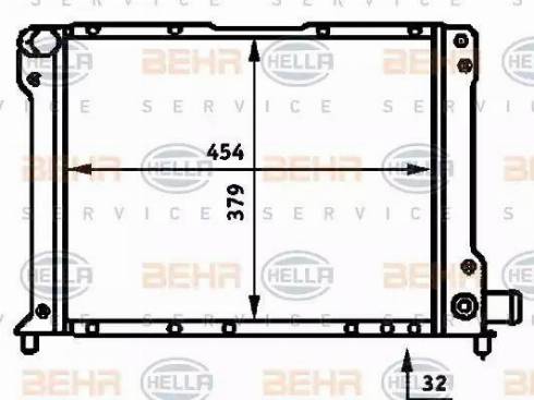 BEHR HELLA Service 8MK 376 713-661 - Radiatore, Raffreddamento motore autozon.pro