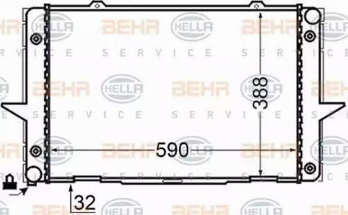 BEHR HELLA Service 8MK 376 726-761 - Radiatore, Raffreddamento motore autozon.pro