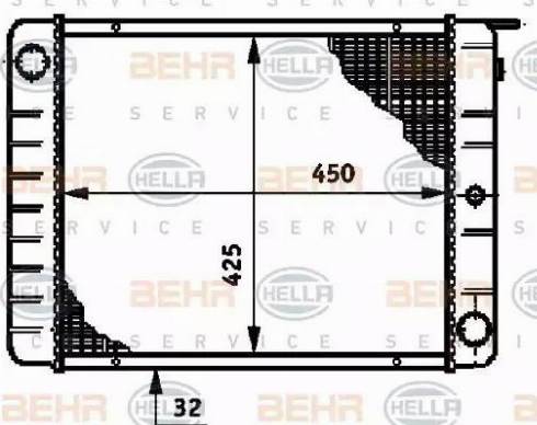 BEHR HELLA Service 8MK 376 720-681 - Radiatore, Raffreddamento motore autozon.pro