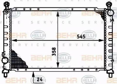 BEHR HELLA Service 8MK 376 720-131 - Radiatore, Raffreddamento motore autozon.pro