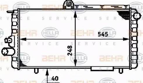 BEHR HELLA Service 8MK 376 720-121 - Radiatore, Raffreddamento motore autozon.pro