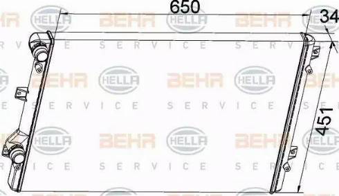 BEHR HELLA Service 8MK 376 774-034 - Radiatore, Raffreddamento motore autozon.pro