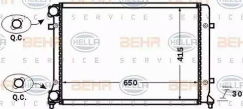 BEHR HELLA Service 8MK 376 774-021 - Radiatore, Raffreddamento motore autozon.pro