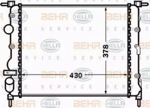 BEHR HELLA Service 8MK 376 771-671 - Radiatore, Raffreddamento motore autozon.pro