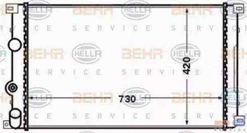 BEHR HELLA Service 8MK 376 771-731 - Radiatore, Raffreddamento motore autozon.pro