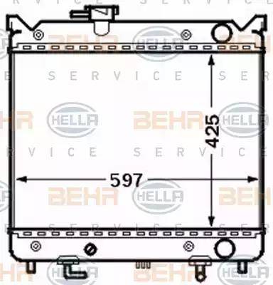 BEHR HELLA Service 8MK 376 773-001 - Radiatore, Raffreddamento motore autozon.pro