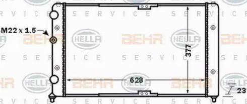 BEHR HELLA Service 8MK 376 773-791 - Radiatore, Raffreddamento motore autozon.pro